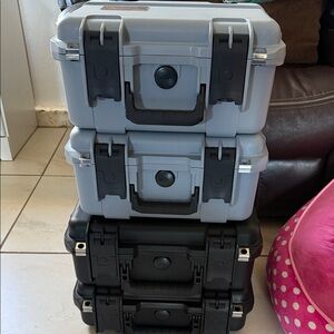 Durable Gray and Black Storage Cases